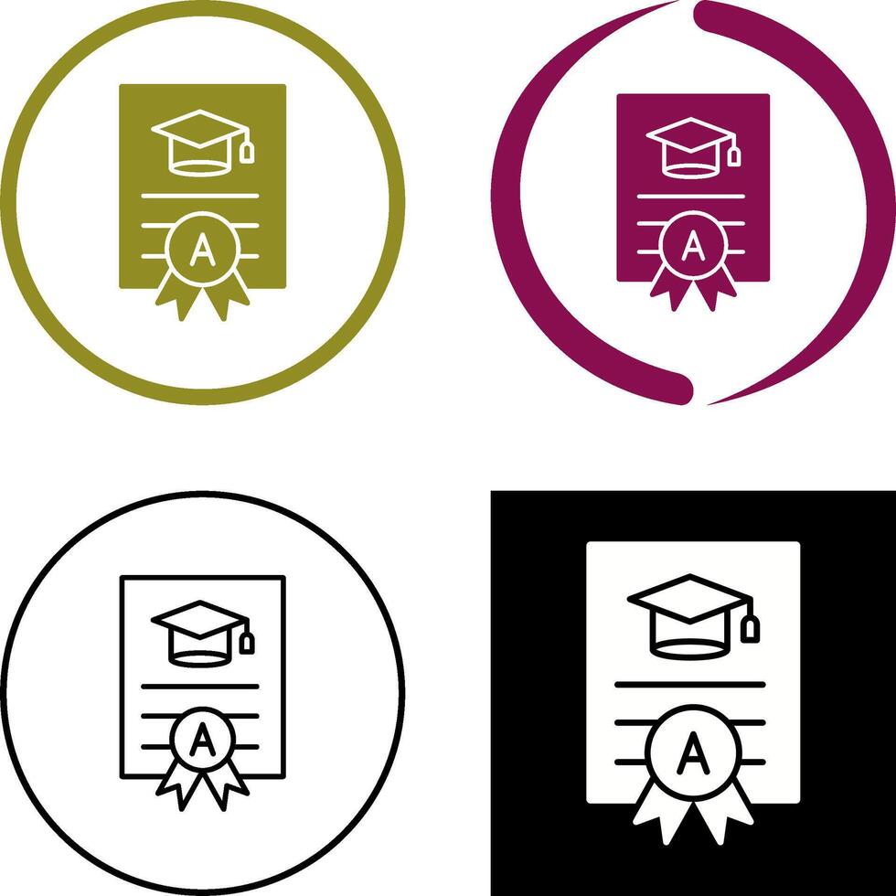 Report Card Icon Design vector