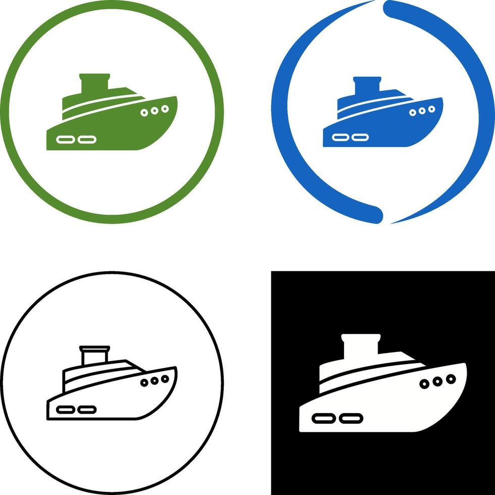 Ship Icon Design vector