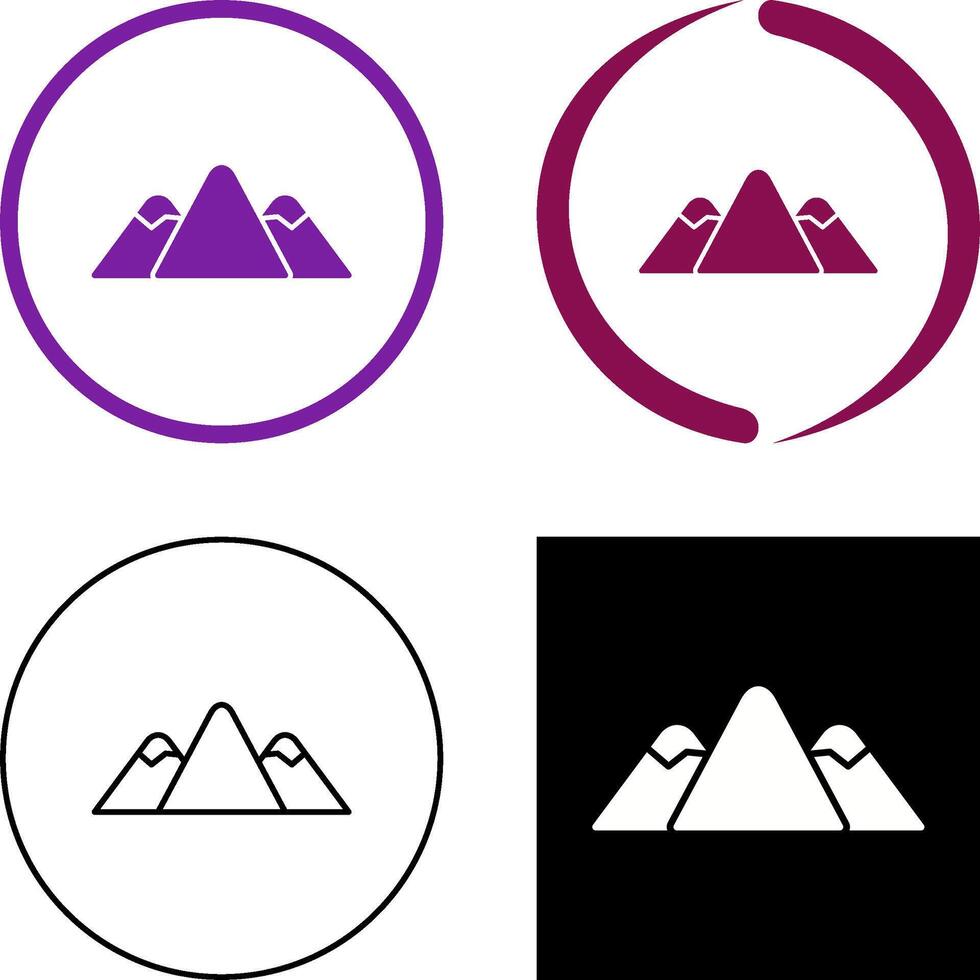 Mountain Icon Design vector