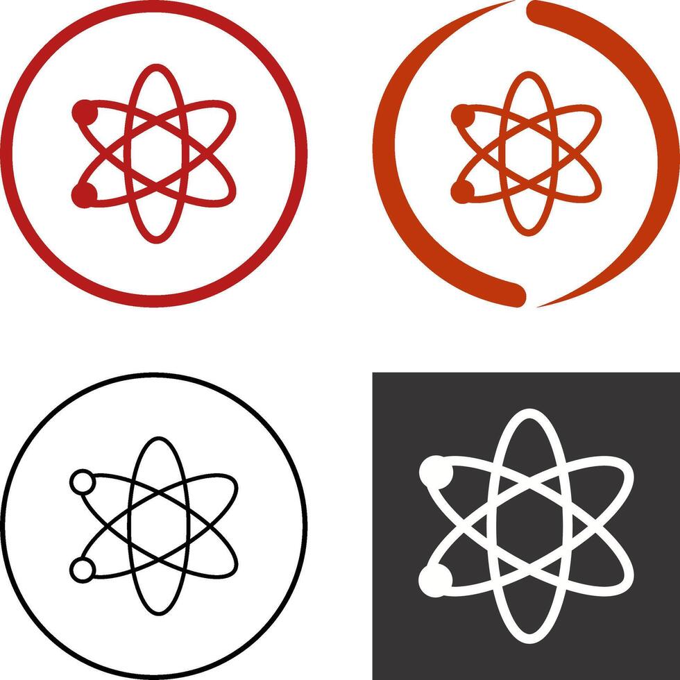 Atom Icon Design vector