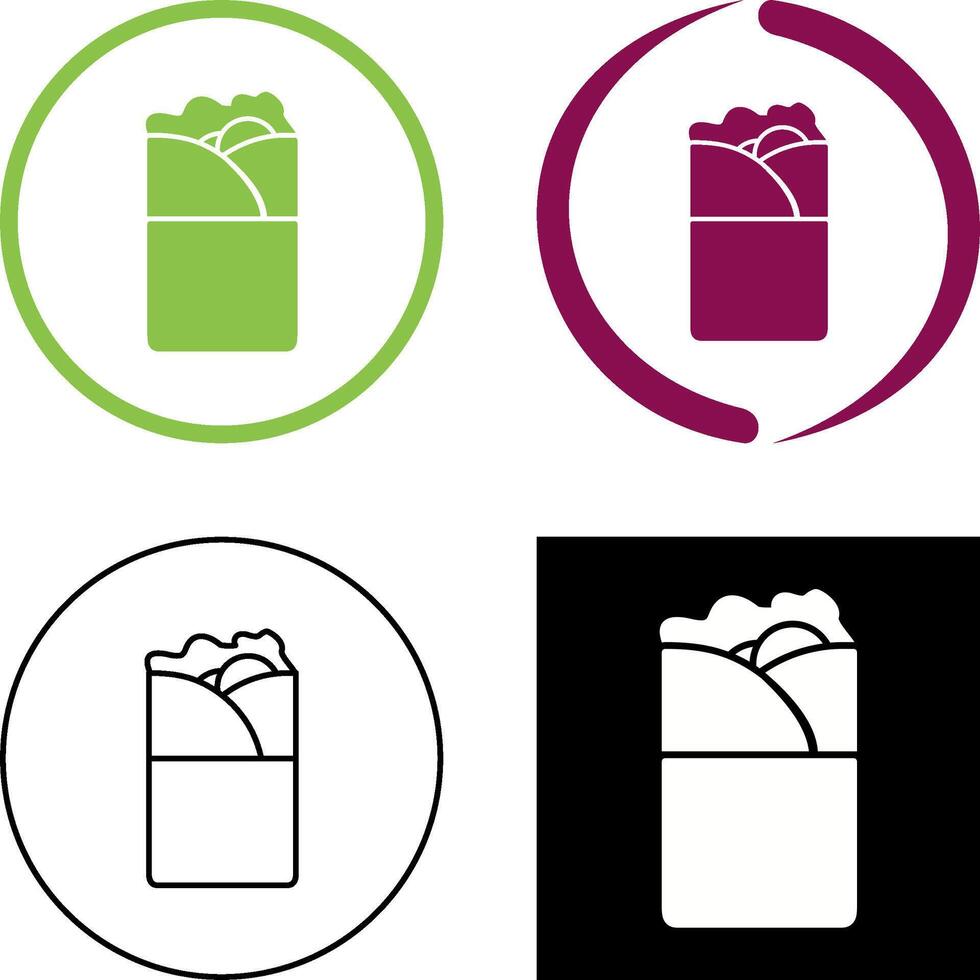 Kebab Icon Design vector