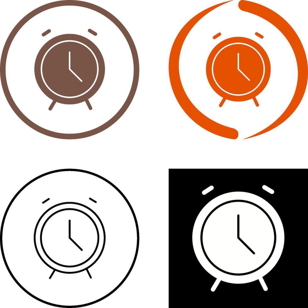 diseño de icono de reloj de alarma vector