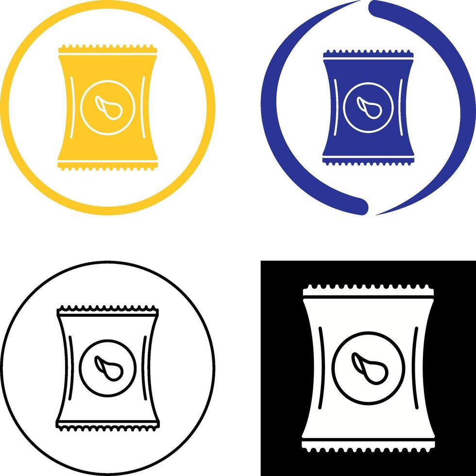 Chips Icon Design vector