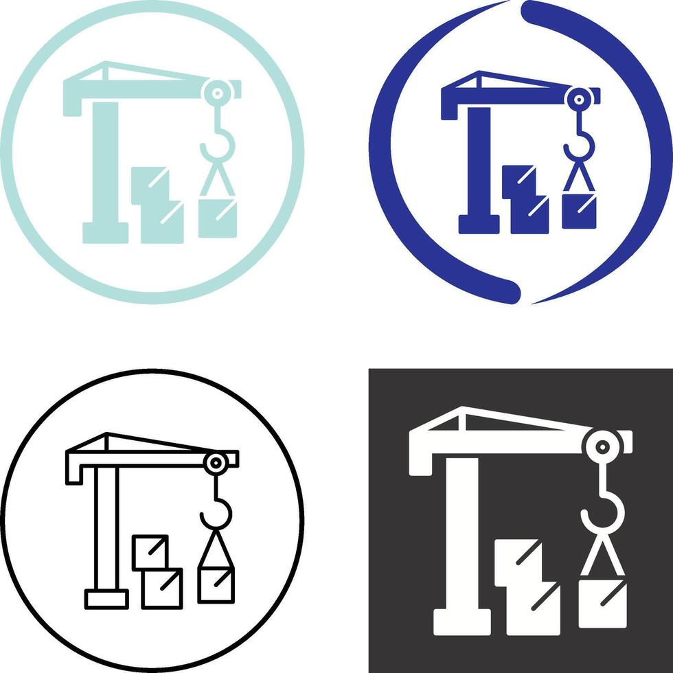 Robotic Arm Icon Design vector