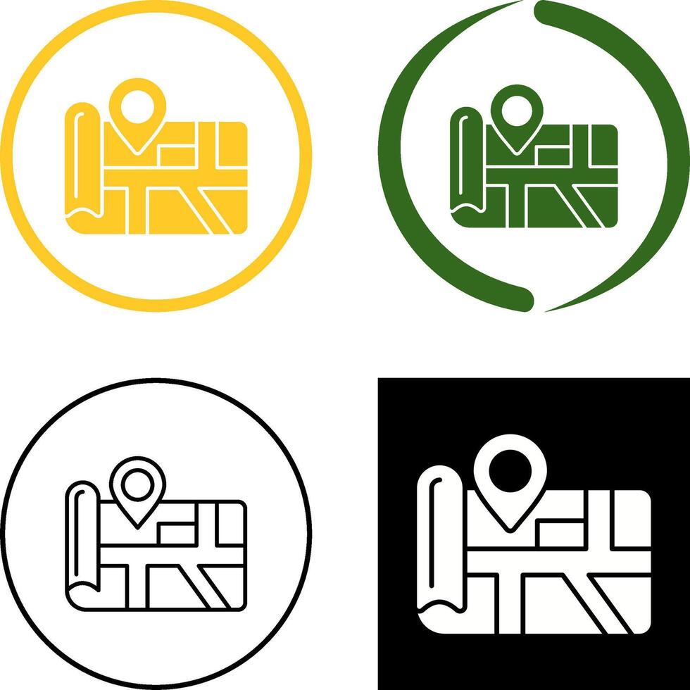 Map Icon Design vector