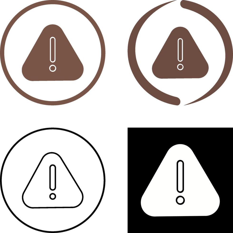 Warning Icon Design vector