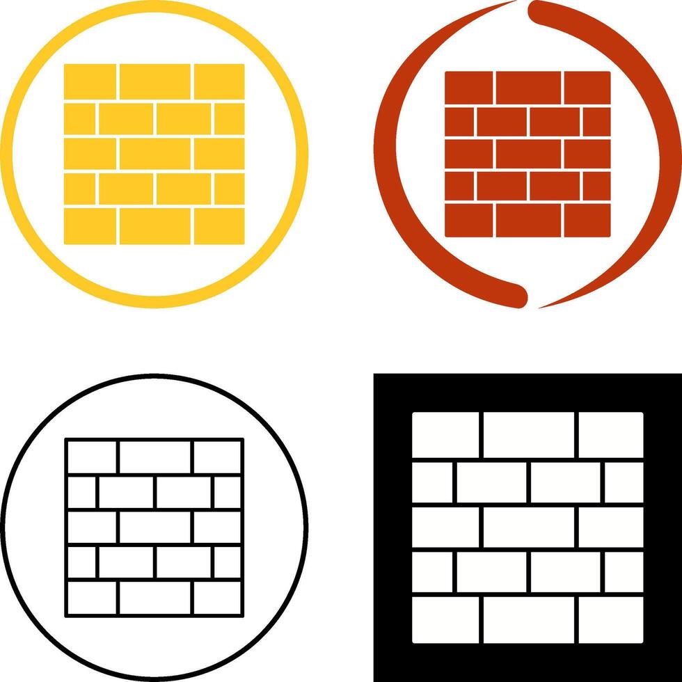 Wall Icon Design vector