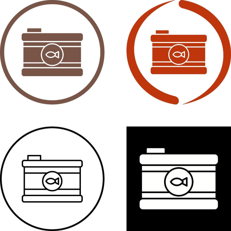 Canned Food Icon Design vector