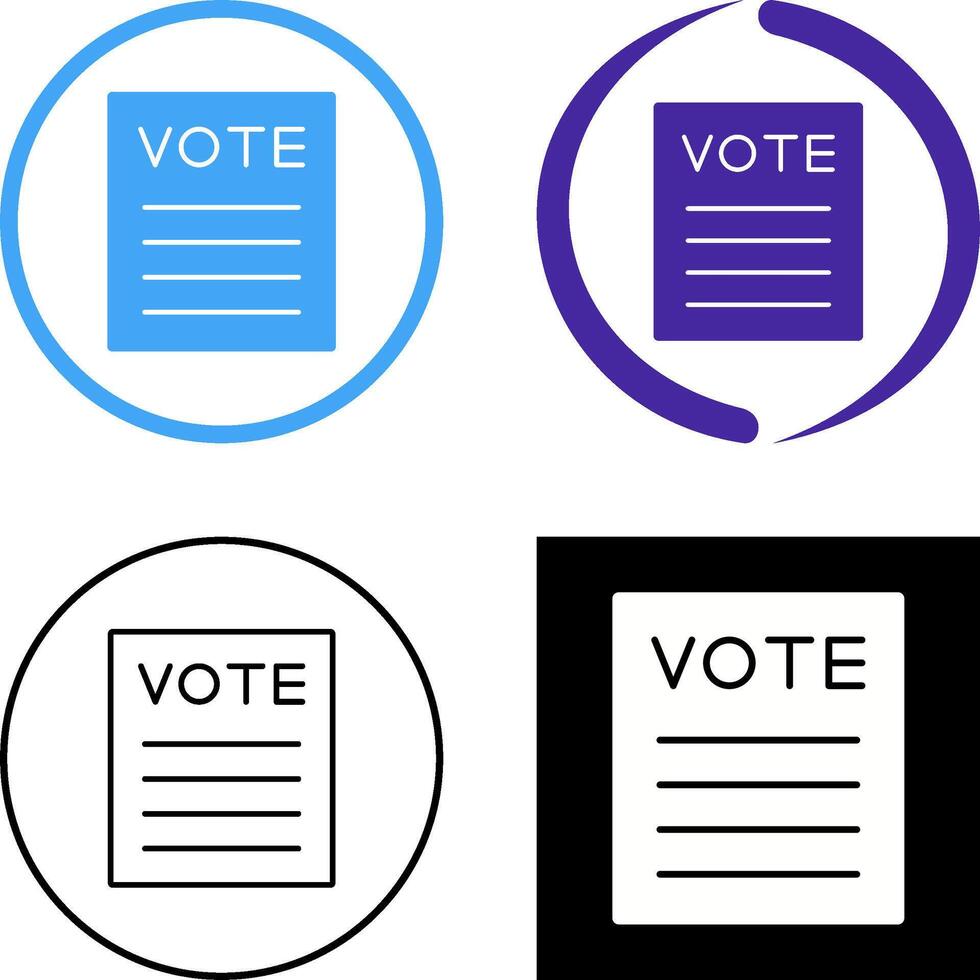 Vote Icon Design vector