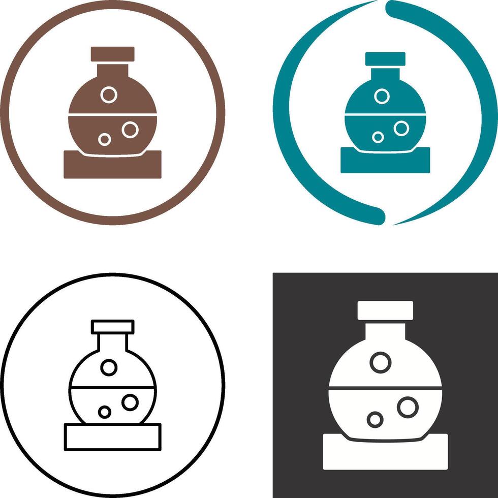 Flask Icon Design vector