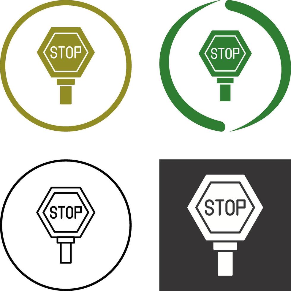 diseño de icono de señal de stop vector