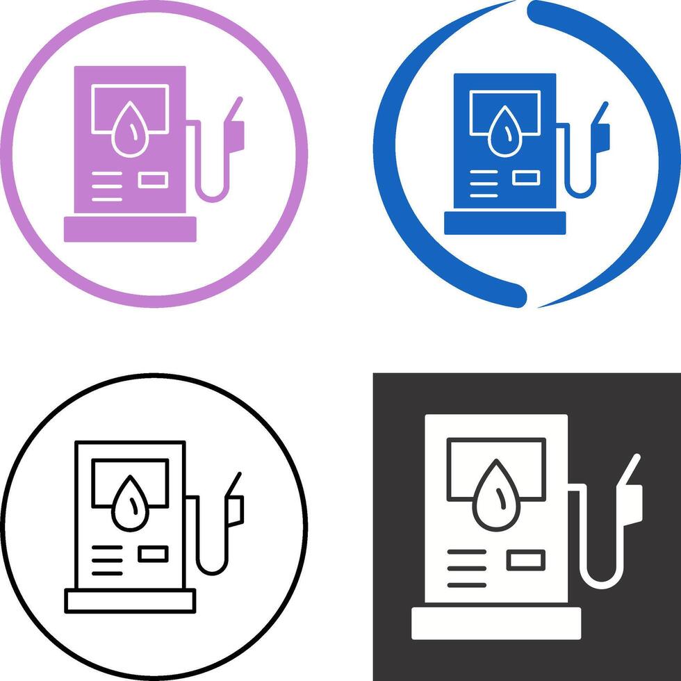 Petrol Pump Icon Design vector