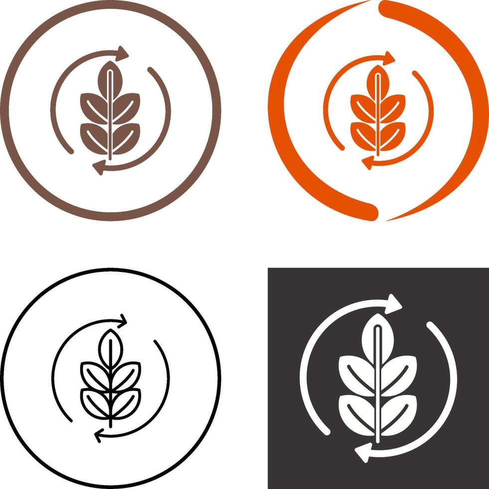 Agronomy Icon Design vector