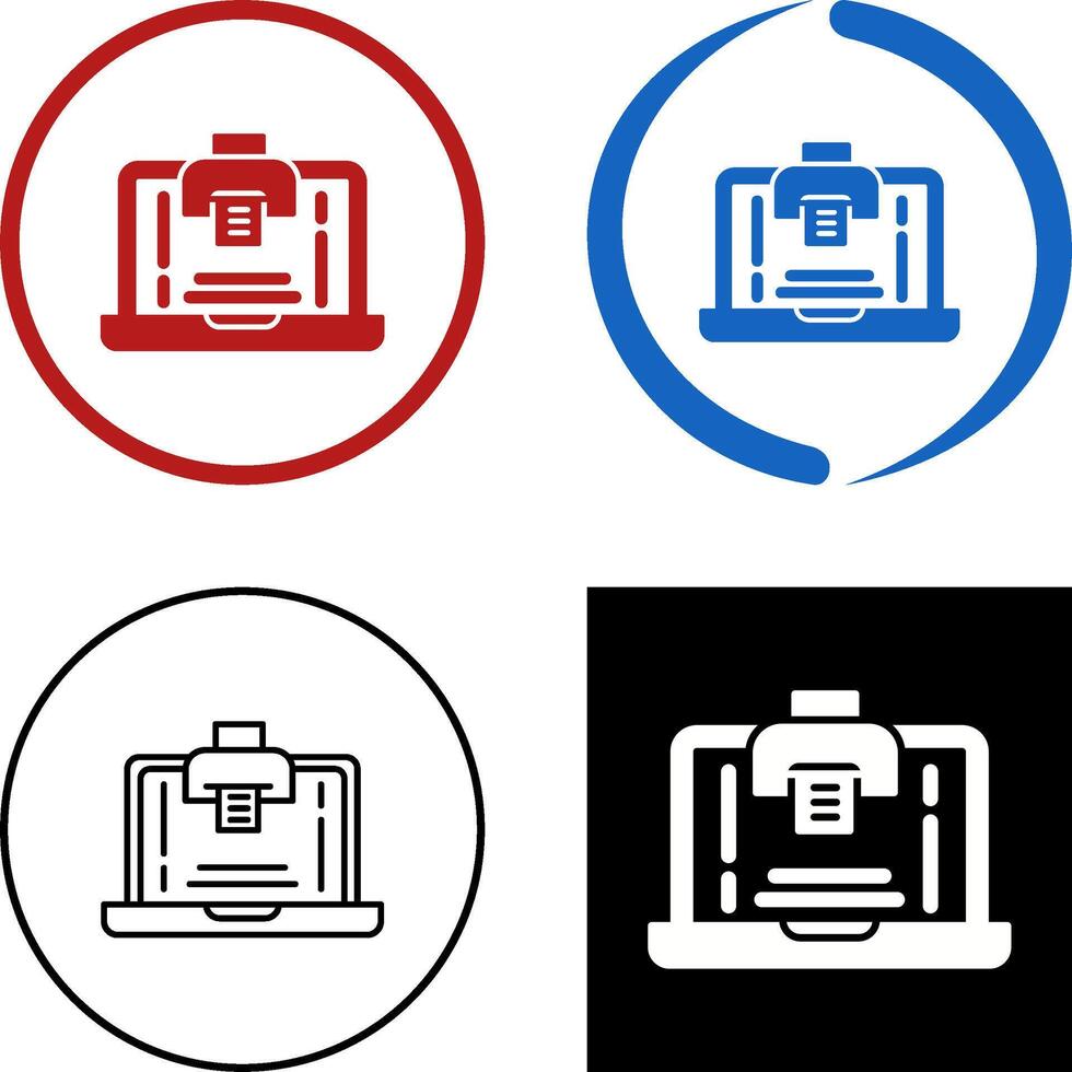 Print Icon Design vector