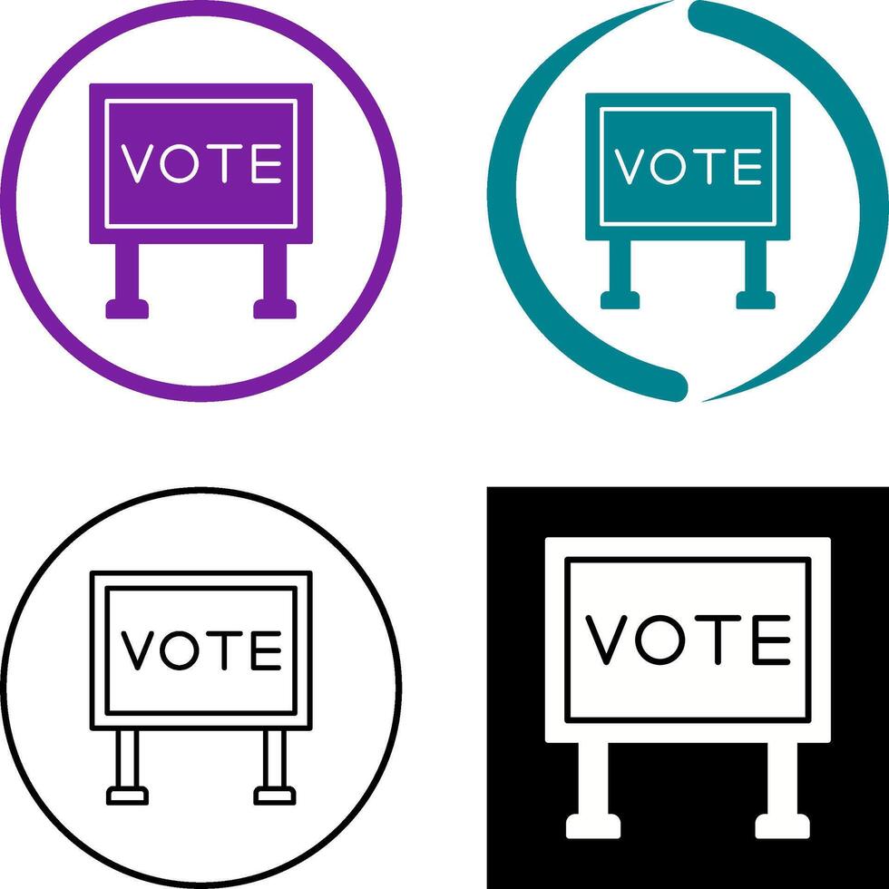 Billboard Icon Design vector
