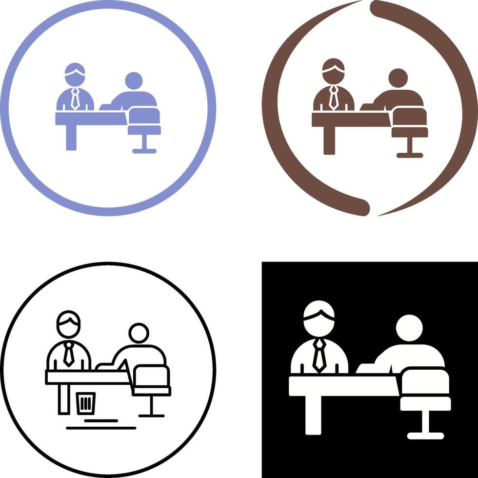 Evaluating work Icon Design vector