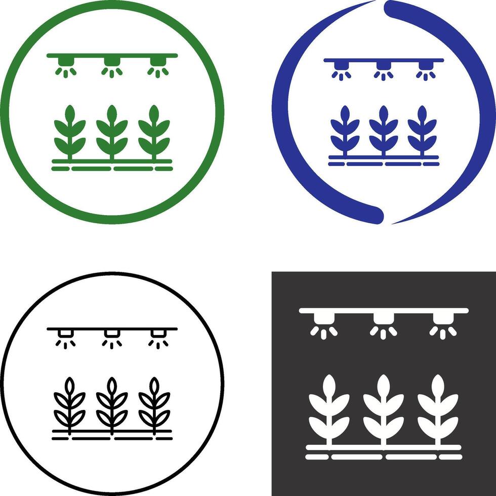 Irrigation System Icon Design vector