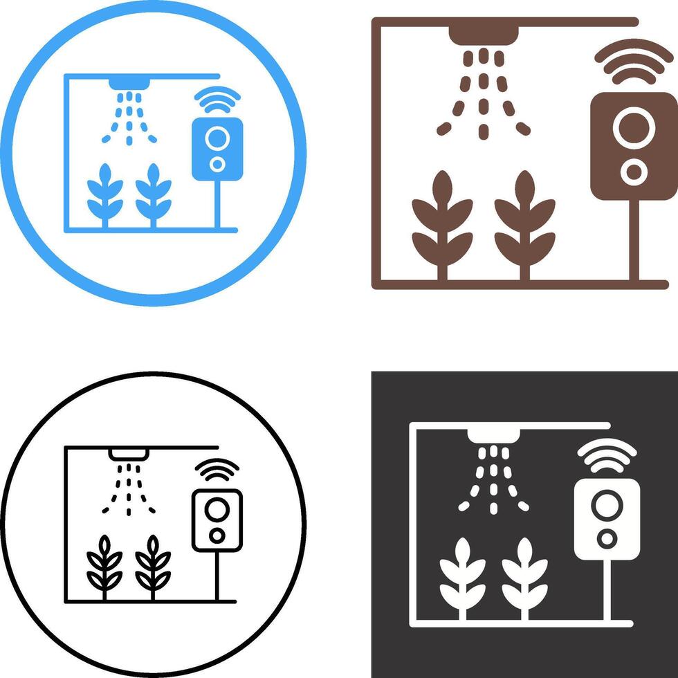 Smart Farm Icon Design vector