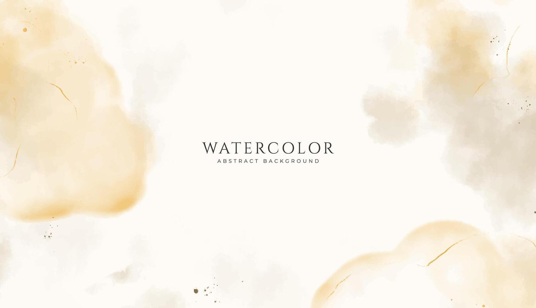 Abstract horizontal watercolor background. Neutral light colored empty space background illustration vector