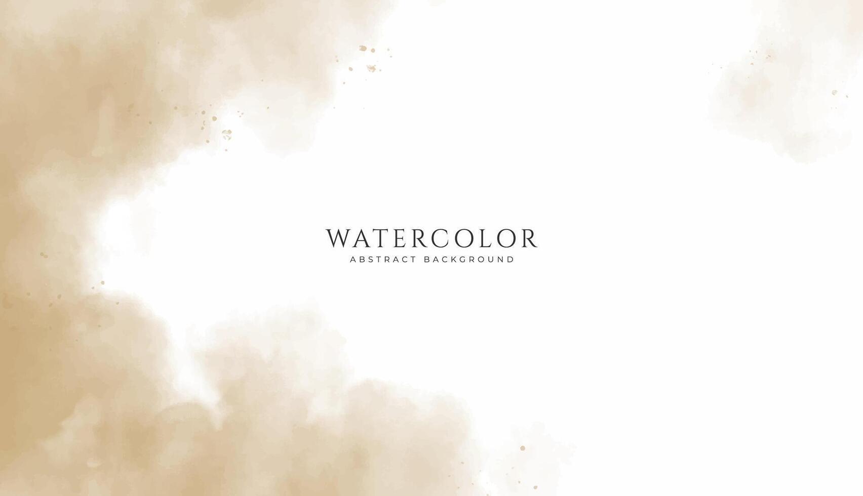 Abstract horizontal watercolor background. Neutral light colored empty space background illustration vector