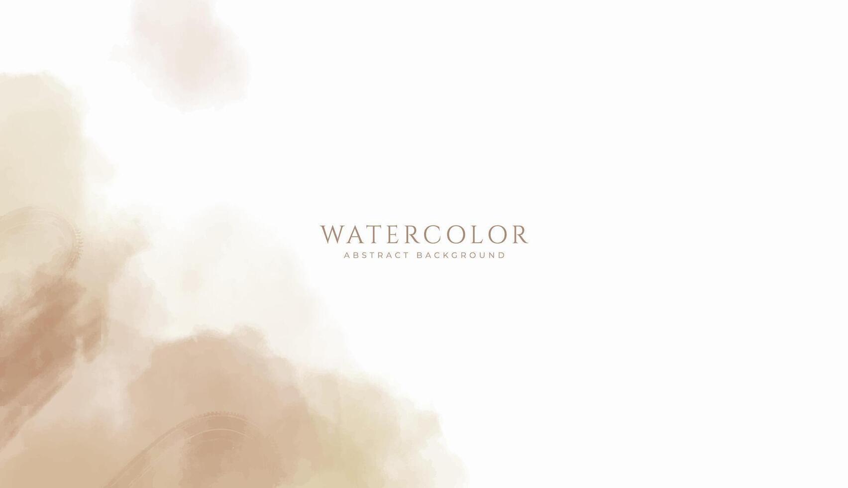 Abstract horizontal watercolor background. Neutral light colored empty space background illustration vector