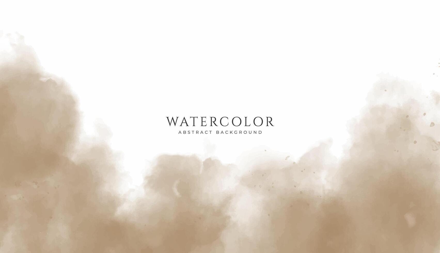 Abstract horizontal watercolor background. Neutral light colored empty space background illustration vector