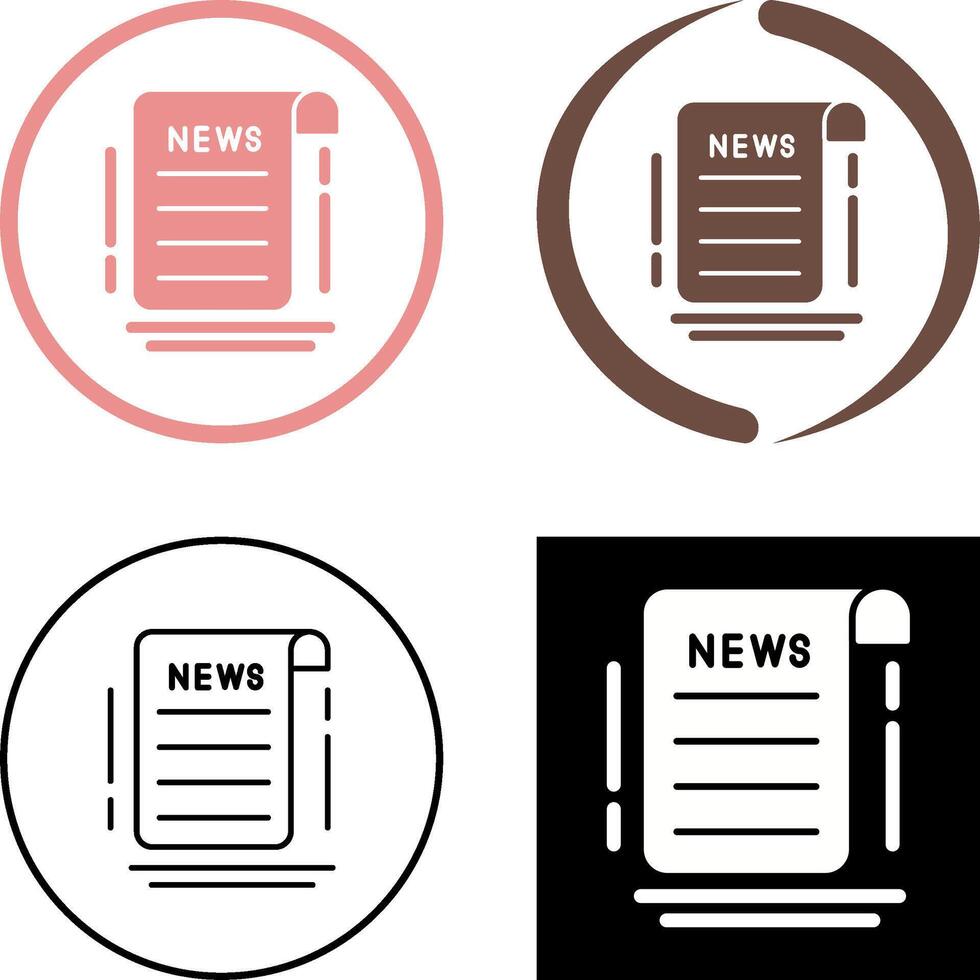 News Icon Design vector