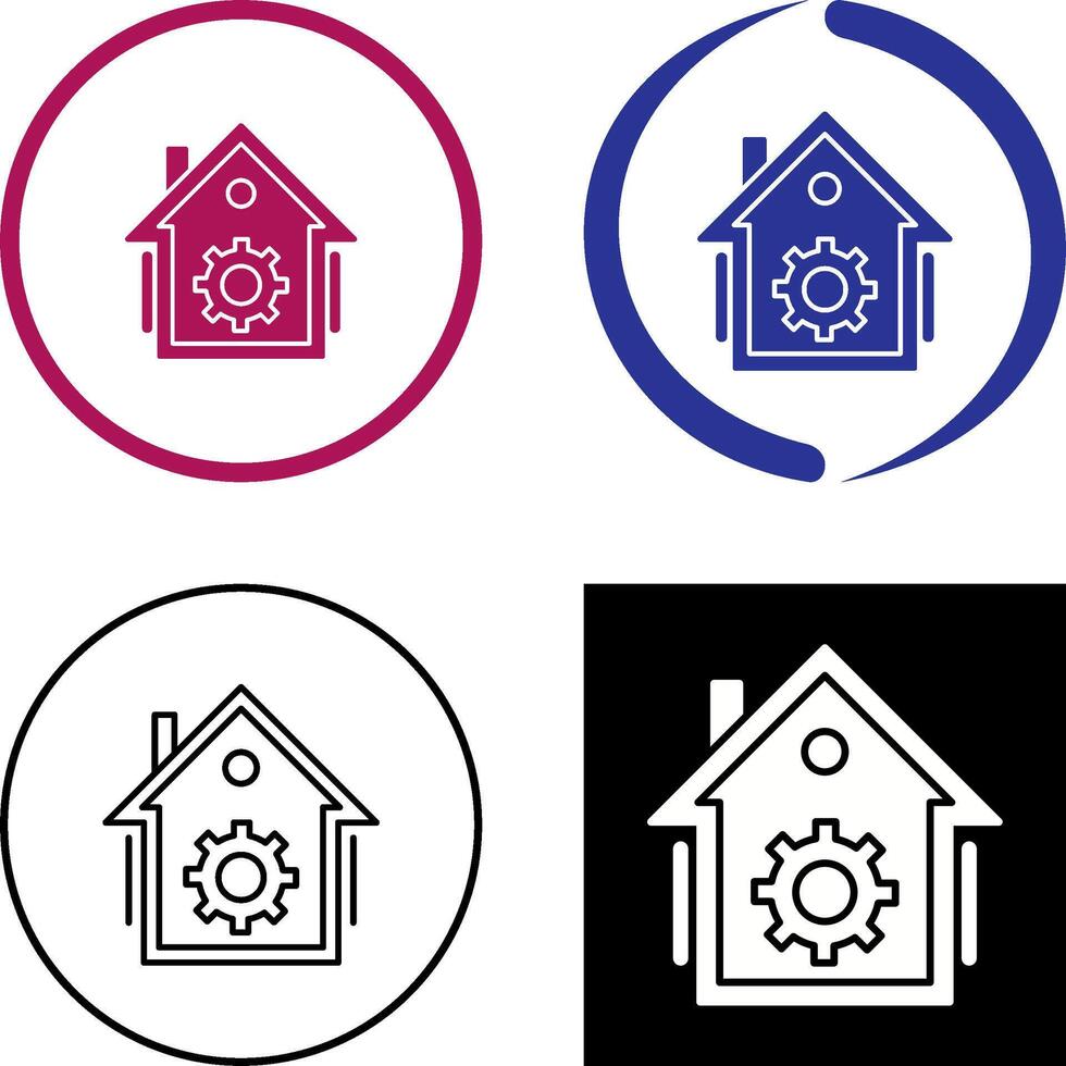 Home Automation Icon Design vector