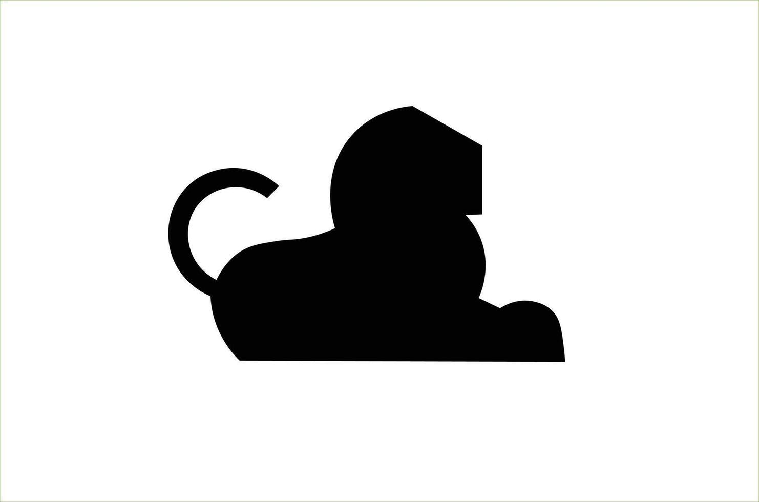 black lion icon illustration vector