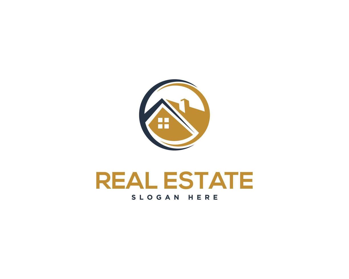 Real estate house symbol logo design template. vector