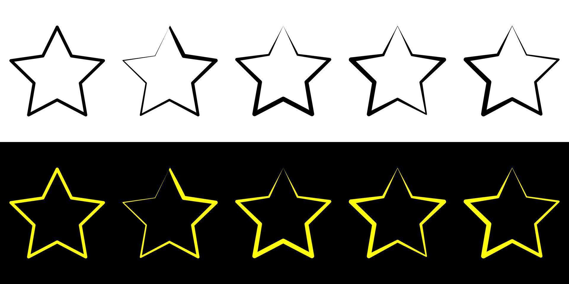 Five star rating badge, review rating, customer feedback. vector