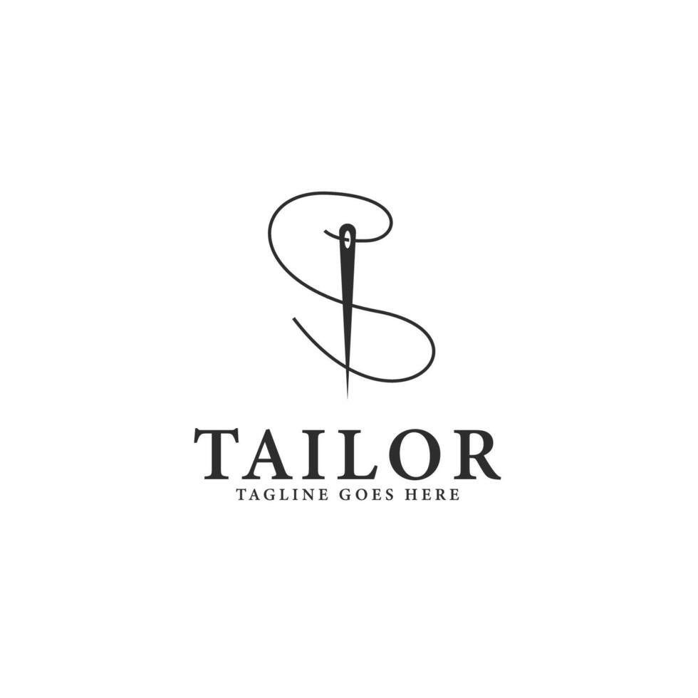 Tailor logo design template illustration vector