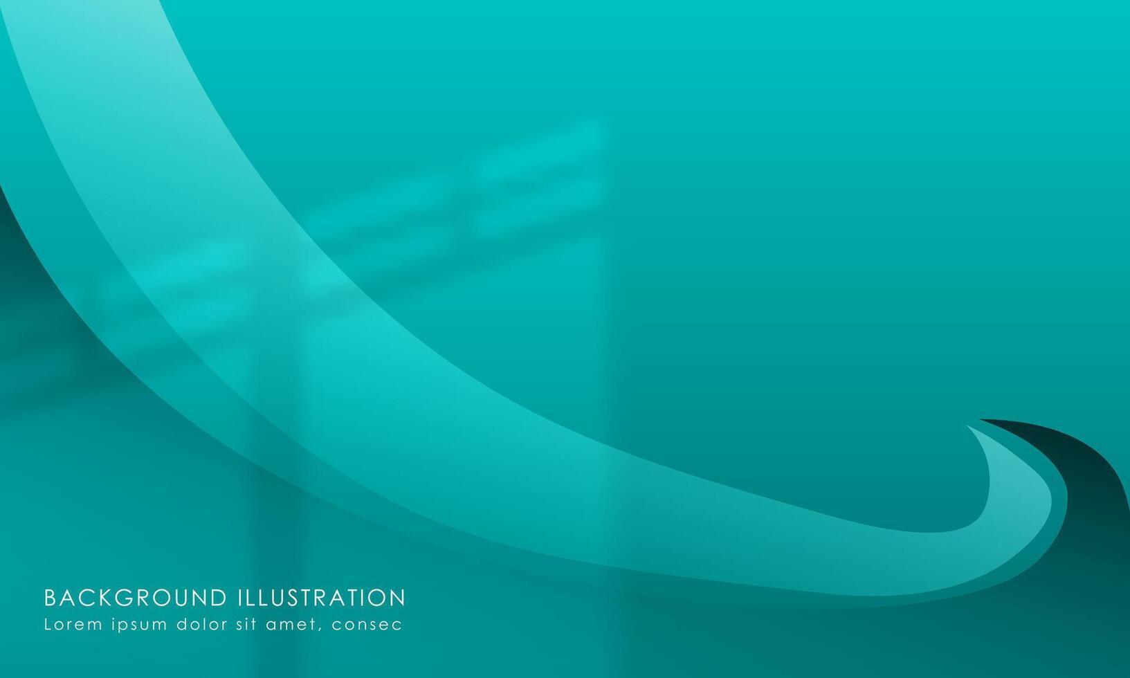 Simple Elegant Gradient Luxury Geometric Abstract Background, For Poster, Banner, Web Design Blue ocean Color EPS 10 vector