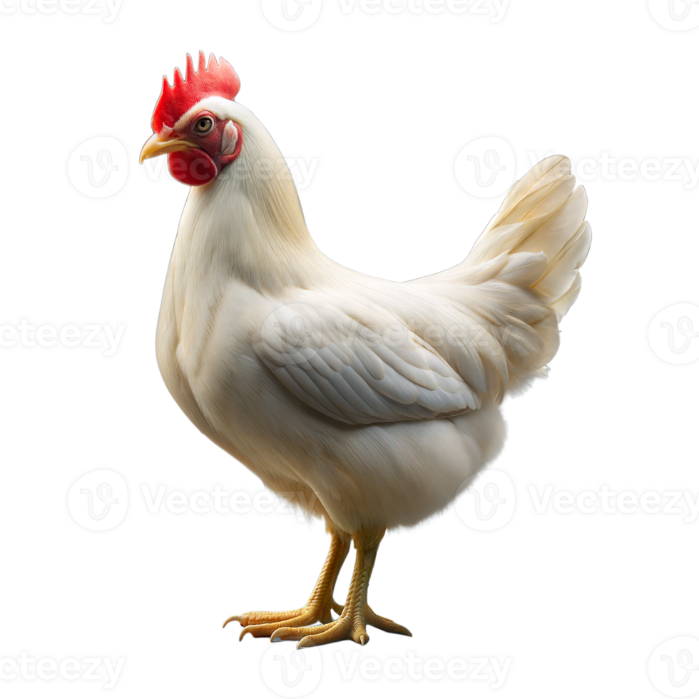 Realistic chicken illustration isolated with fine details png