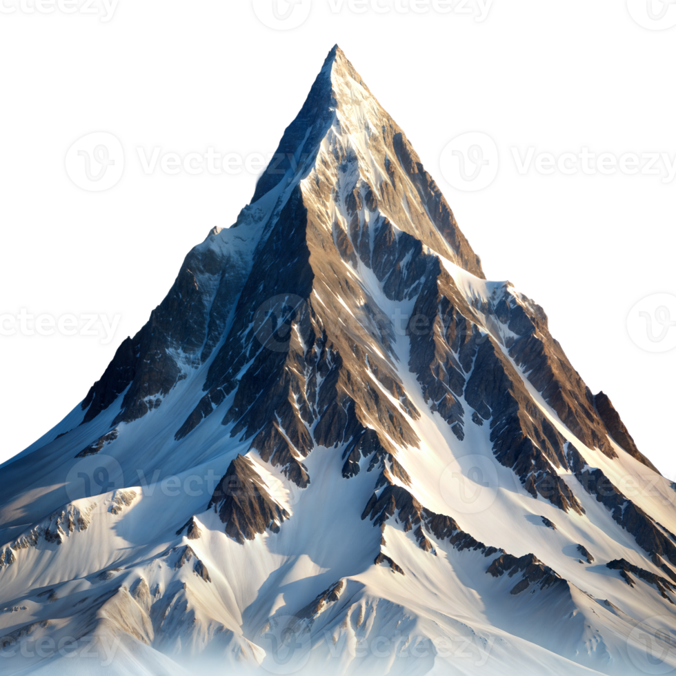 Majestic mountain peak with dramatic golden sunlight png