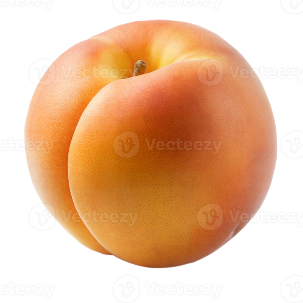 Fresh apricot on transparent background, perfect for design png