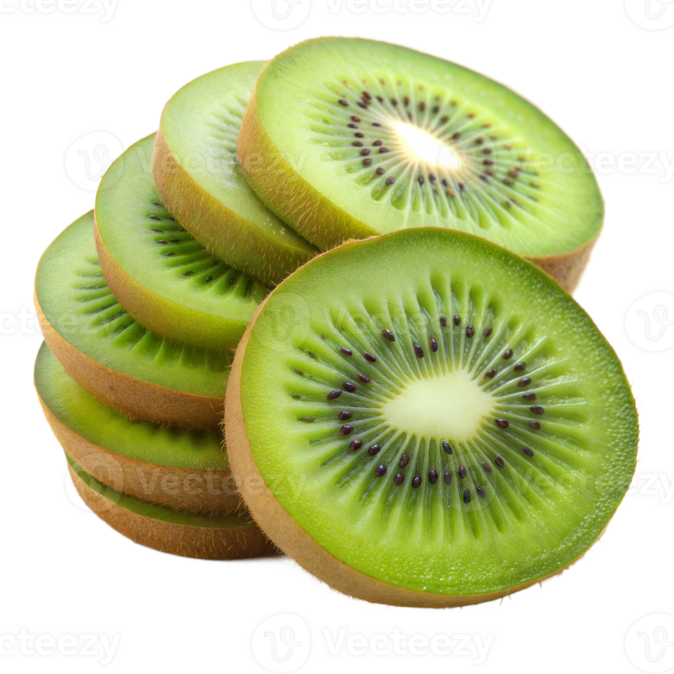 Stack of kiwi slices png