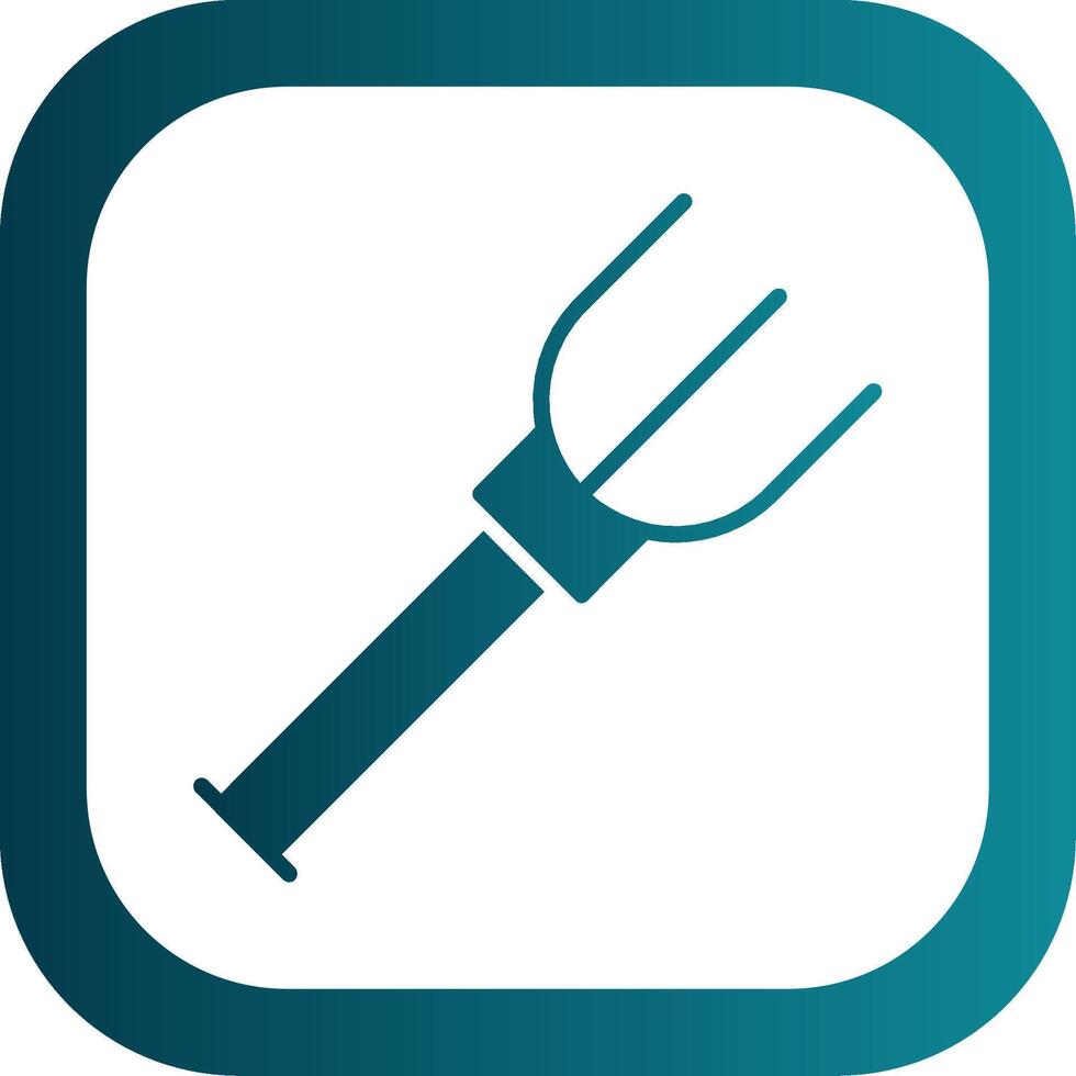 Fork Glyph Gradient Corner Icon vector