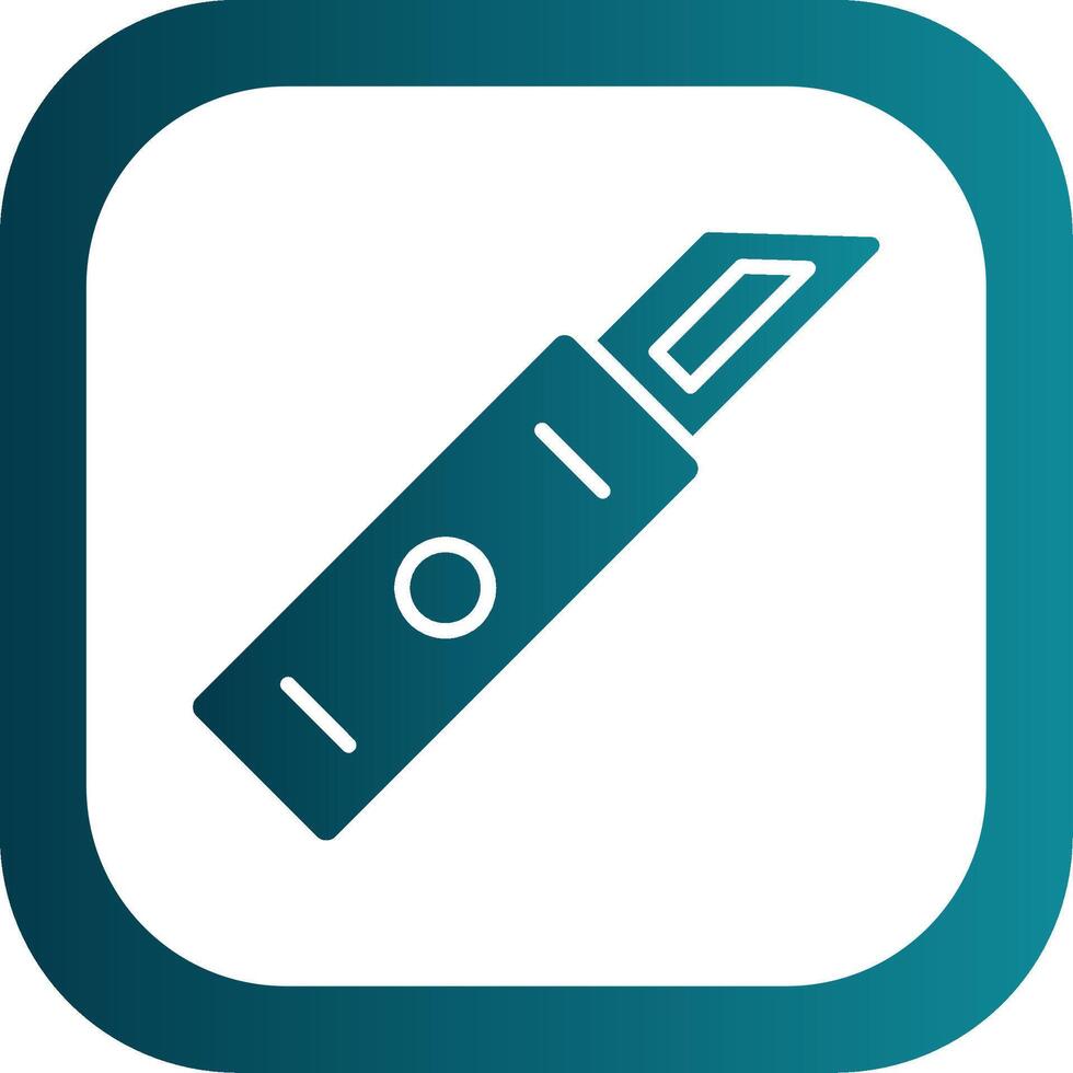 Cutters Glyph Gradient Corner Icon vector