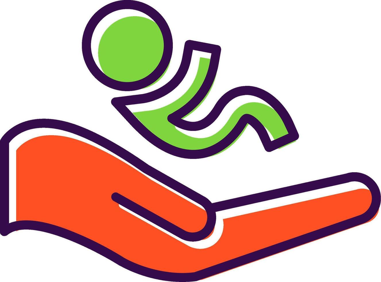 Postnatal Care Support filled Design Icon vector