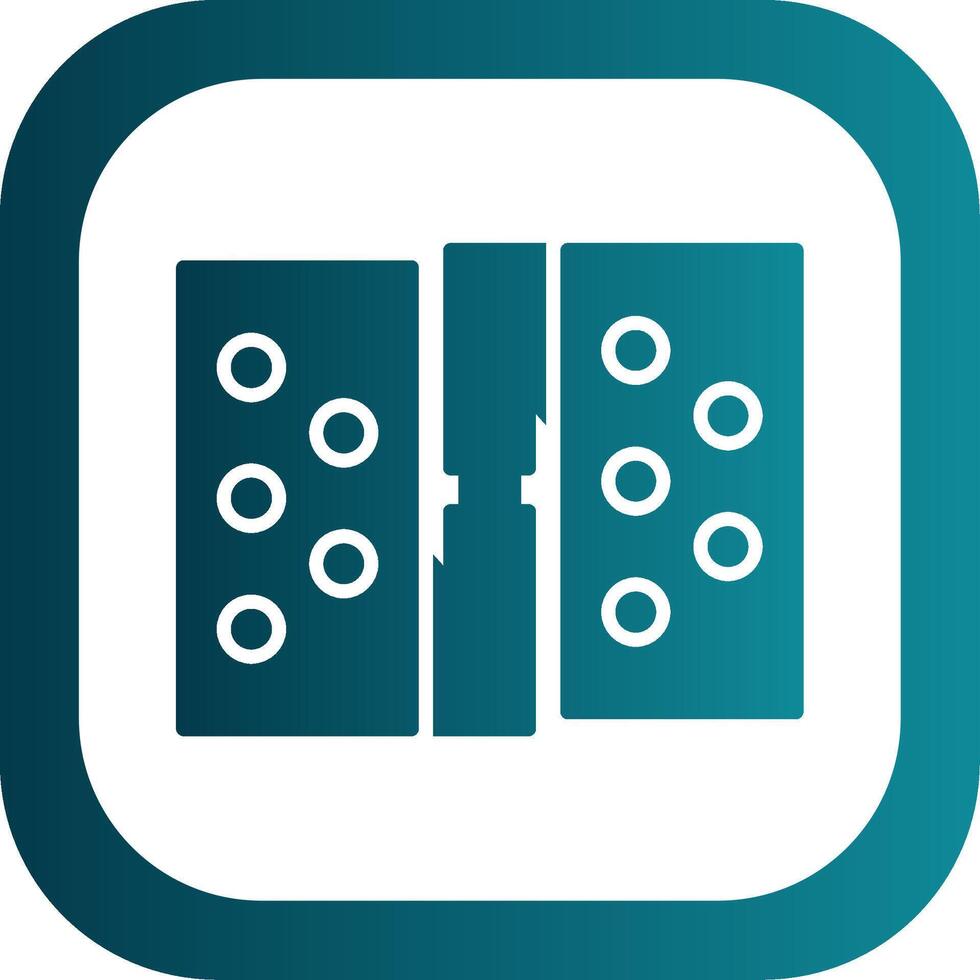 Hinge Glyph Gradient Corner Icon vector
