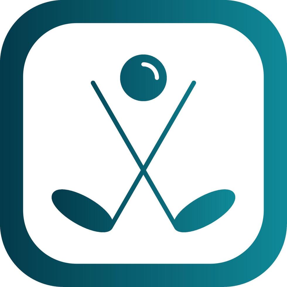 Golf Glyph Gradient Corner Icon vector