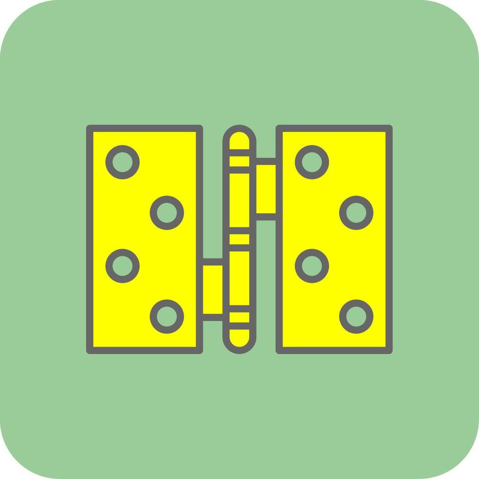 Hinge Glyph Gradient Corner Icon vector
