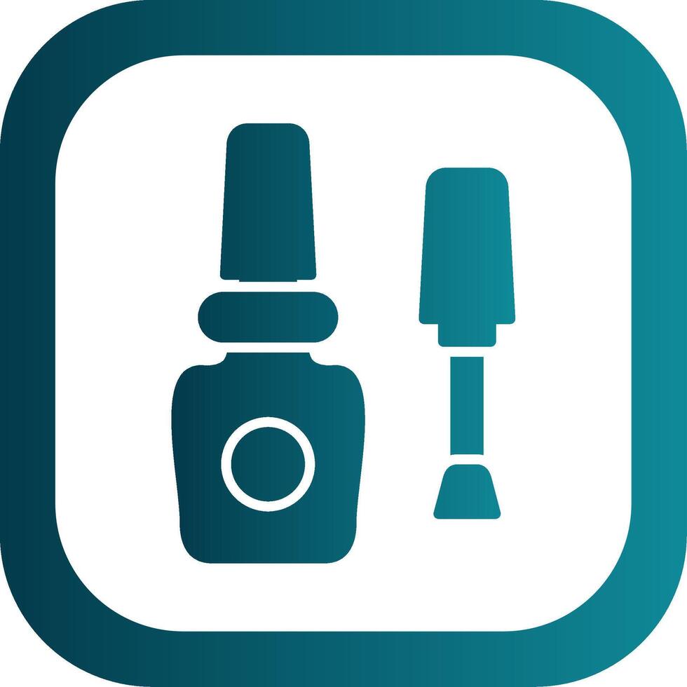 Corrector Glyph Gradient Corner Icon vector
