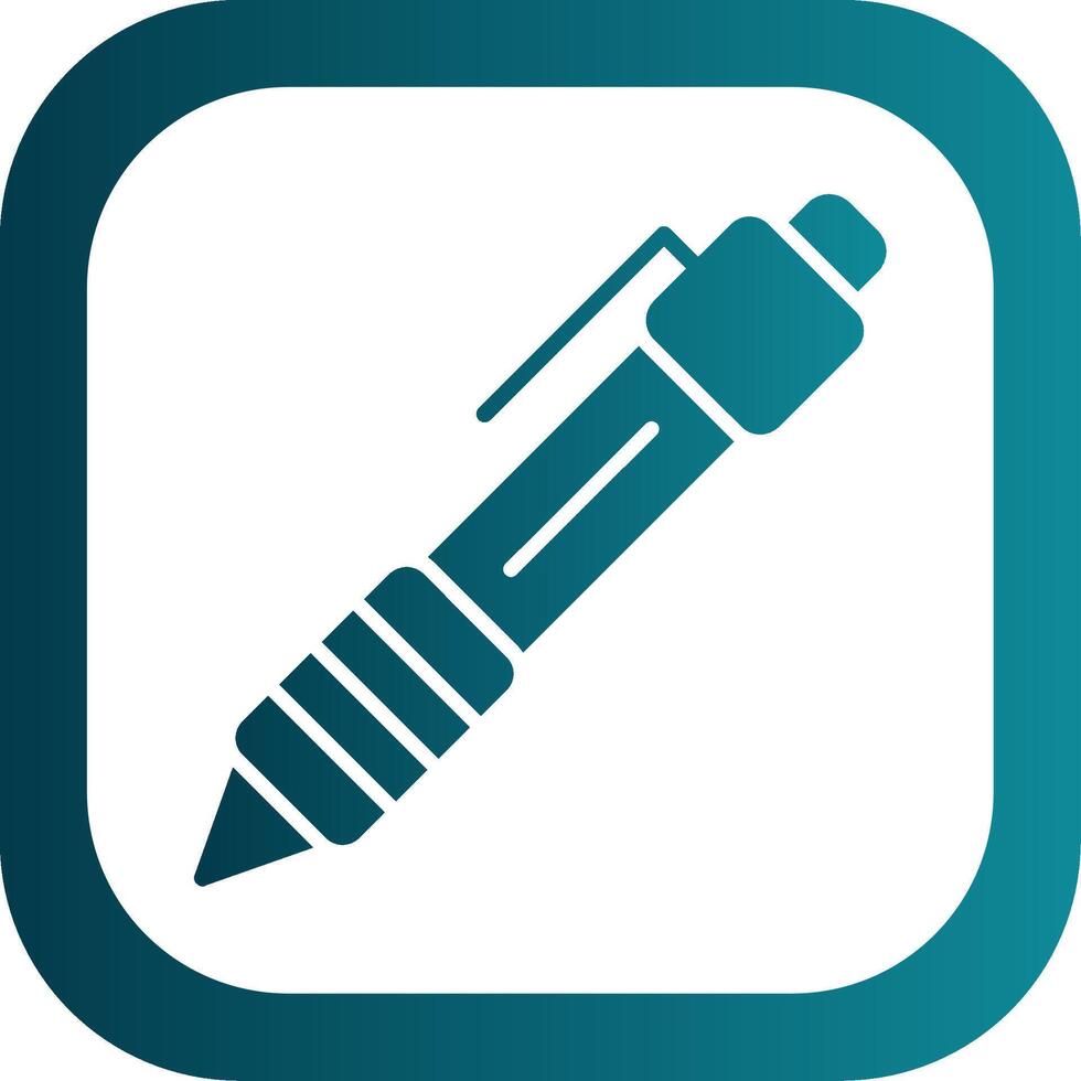 Pen Glyph Gradient Corner Icon vector