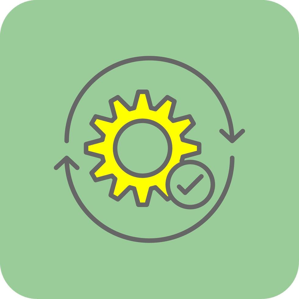 Lifecycle Glyph Gradient Corner Icon vector