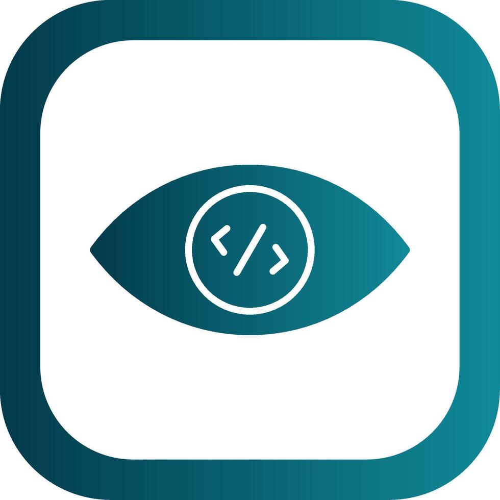 Vision Glyph Gradient Corner Icon vector