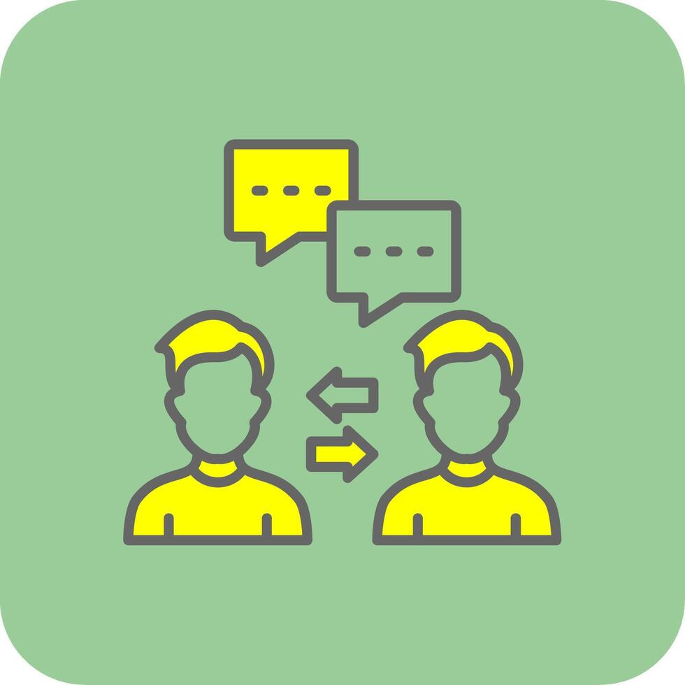 Communication Glyph Gradient Corner Icon vector