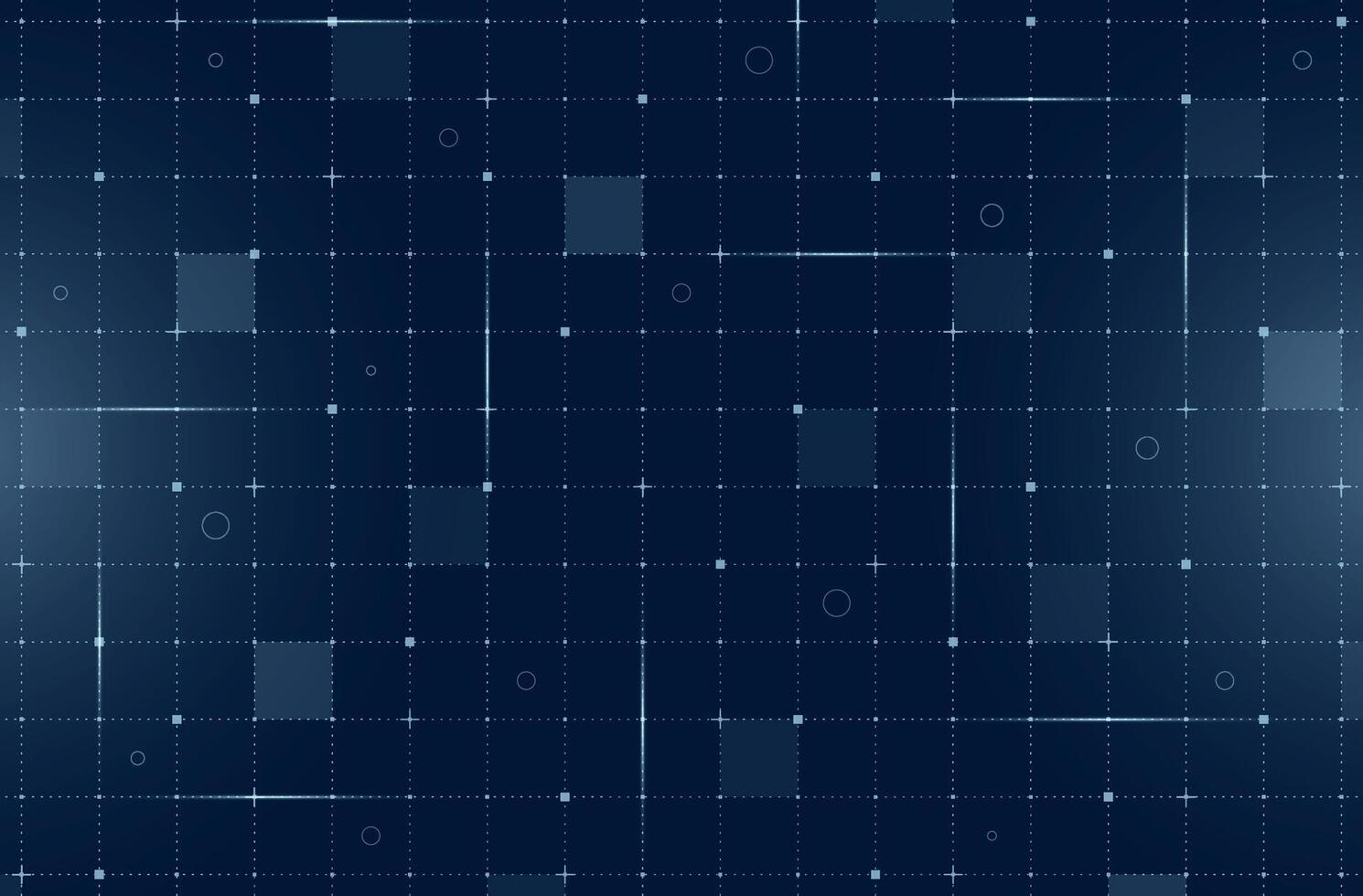 VR HUD futuristic user interface grid. Digital UI screen mesh. GUI hi tech visor backdrop design template. Spaceship head up display lines and particles on dark blue background. FUI Sci Fi dashboard vector