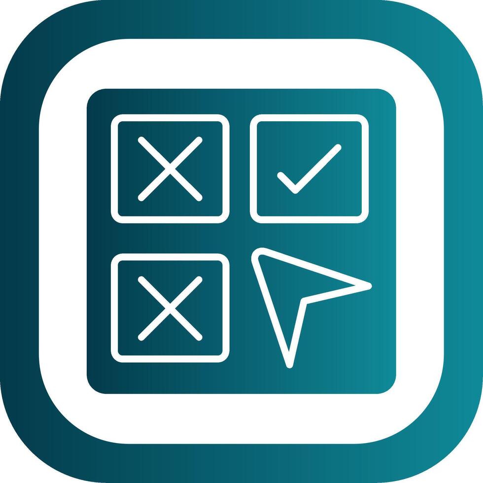 Selection Glyph Gradient Corner Icon vector